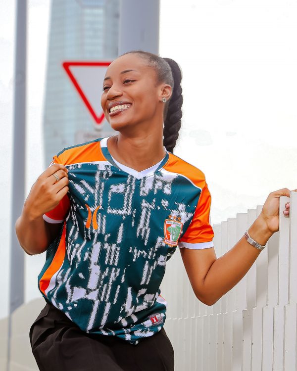 Maillot Côte d'ivoire 15 Maillot pachyderme | Vert - Orange