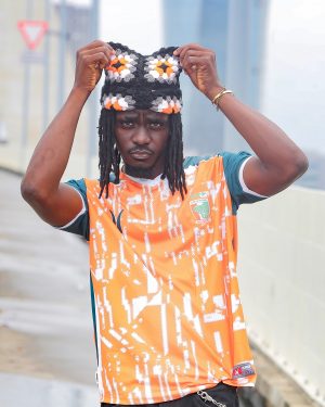Maillot pachyderme | Orange - Blanc - Vert